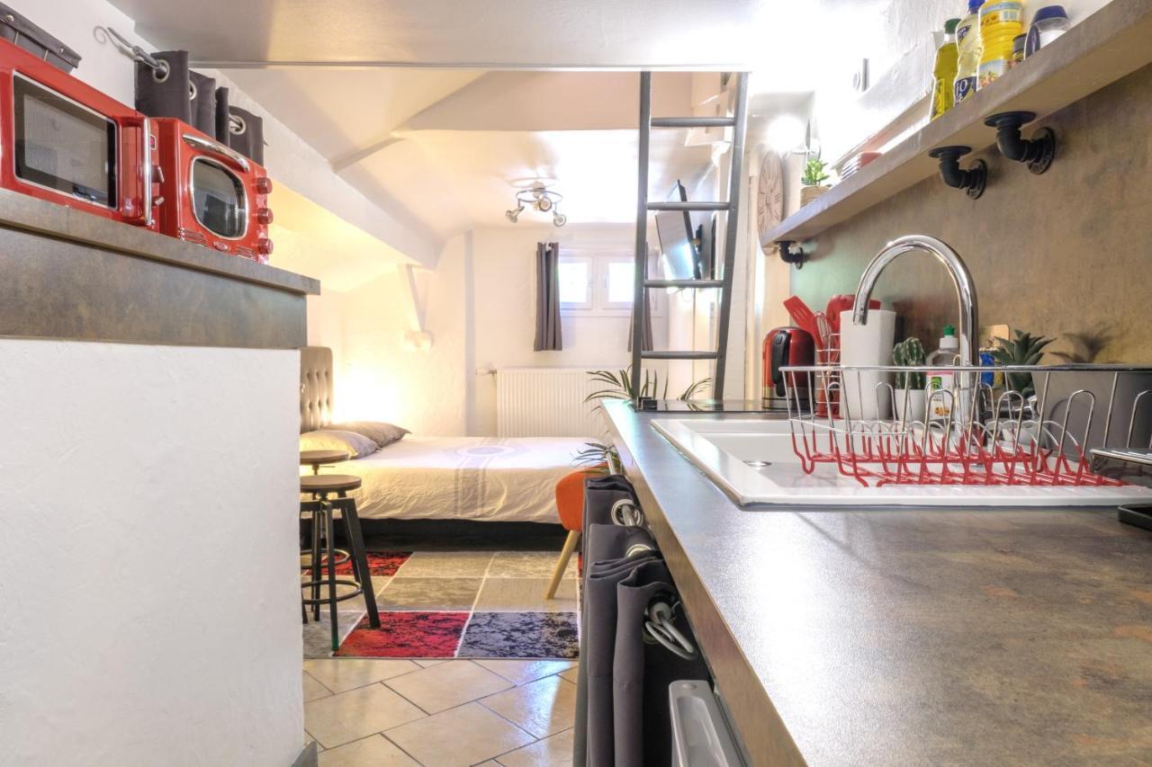Studio Atypique Et Cosy, Classe "Gite De France" 5Min Centre, 15Min Gare, Lit Queen Size "Climatisation, Netflix Et Wifi, Parking, Lave Vaisselle, Boite A Cles Pour Arrivee Tardive - Gites La Tarine Альбервіль Екстер'єр фото