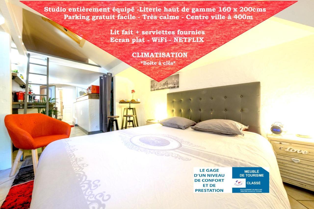 Studio Atypique Et Cosy, Classe "Gite De France" 5Min Centre, 15Min Gare, Lit Queen Size "Climatisation, Netflix Et Wifi, Parking, Lave Vaisselle, Boite A Cles Pour Arrivee Tardive - Gites La Tarine Альбервіль Екстер'єр фото